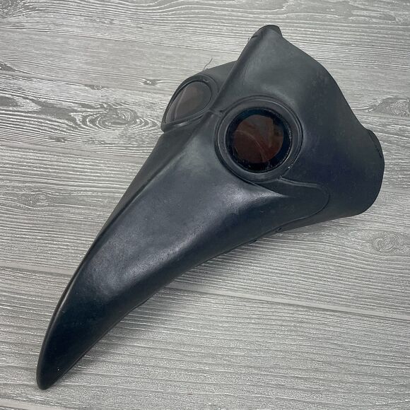 Plague Doctor Bird Mask Latex Long Nose Beak Steampunk Halloween Mask Costume - Picture 1 of 10